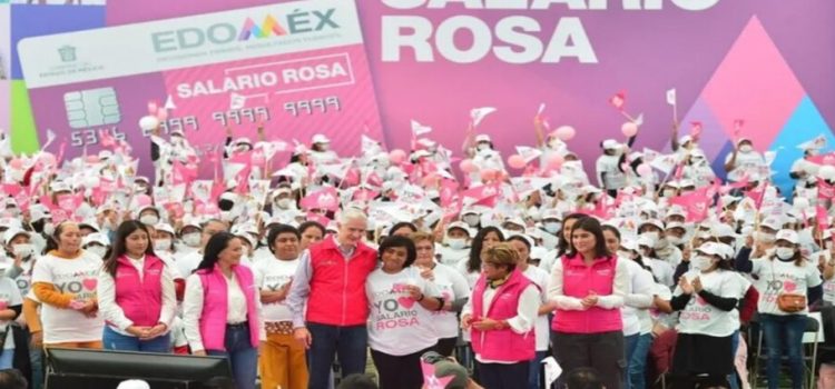 Salario Rosa beneficia a más de medio millón de mujeres en el Edomex Salario Rosa beneficia a más de medio millón de mujeres en el Edomex
