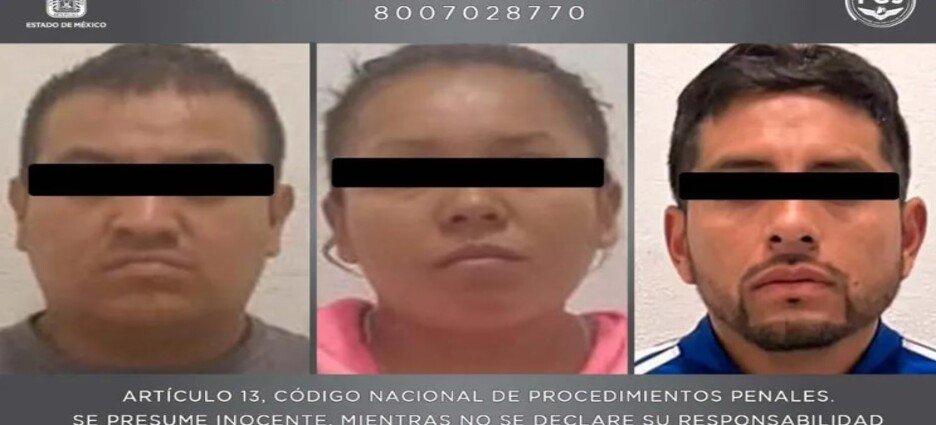 Detienen a 3 presuntos integrantes de "Los Mazos", investigados por extorsión en Neza