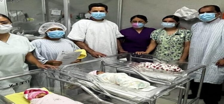 Nacen trillizas en el Hospital General La Perla, de Nezahualcóyotl