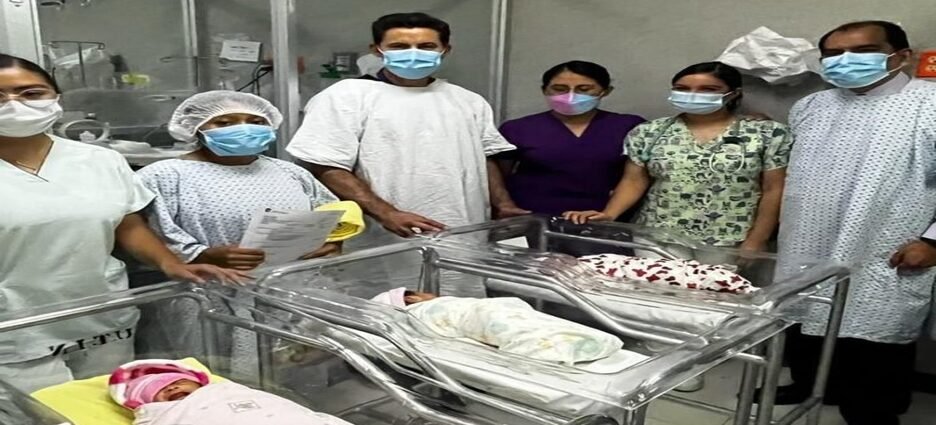 Nacen trillizas en el Hospital General La Perla, de Nezahualcóyotl