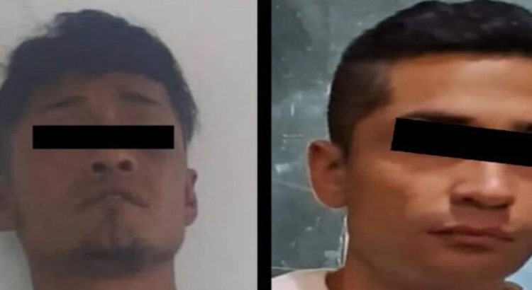 Detienen a 2 presuntos asaltantes en calles de Neza
