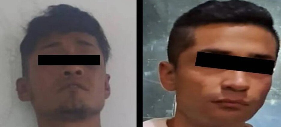 Detienen a 2 presuntos asaltantes en calles de Neza