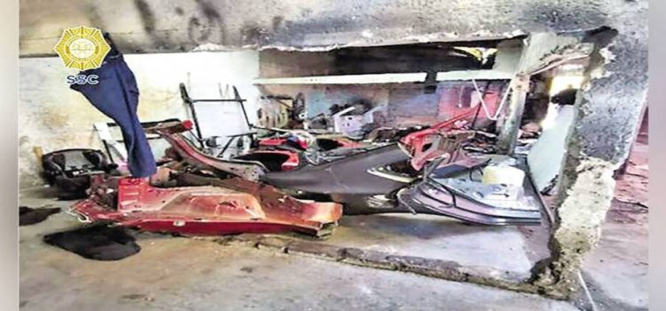 Decomisan autopartes de presuntamente robadas en inmueble de Neza