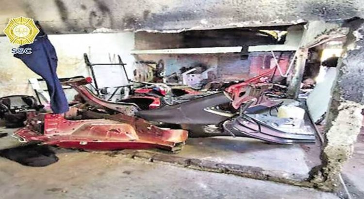 Decomisan autopartes de presuntamente robadas en inmueble de Neza