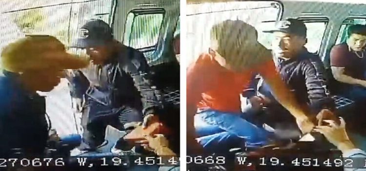 Roban a pasajeros en combi de Neza en sólo 15 segundos