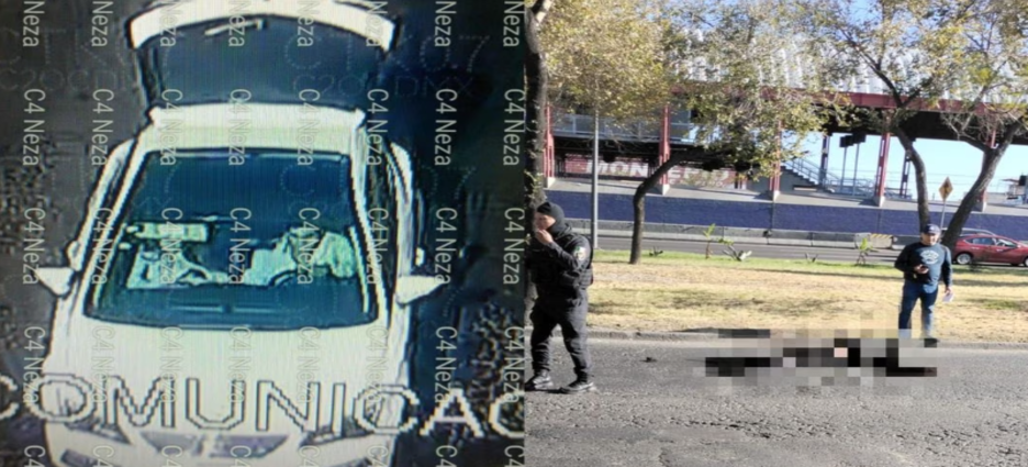 Policía murió atropellado en la calzada Ignacio Zaragoza, Neza