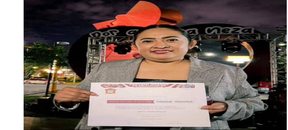 Diputada Carmen de la Rosa se registra como aspirante a la presidencia de Neza