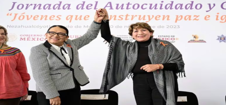 Delfina Gómez y Rosa Icela encabezaron ‘Jornada de Autocuidado’ para jóvenes en Neza
