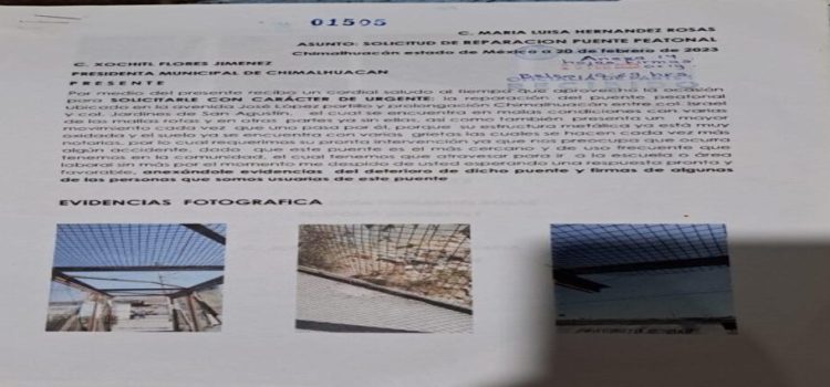 Filtran documento que “advertía” desplome de puente en Chimalhuacán y Neza