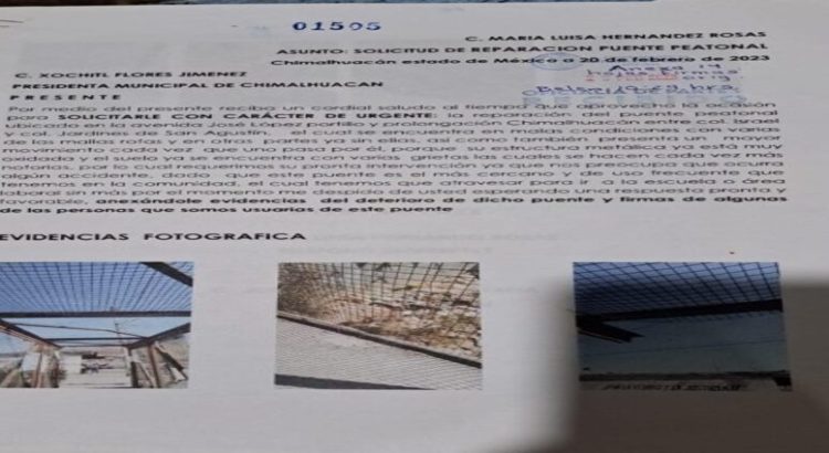 Filtran documento que “advertía” desplome de puente en Chimalhuacán y Neza