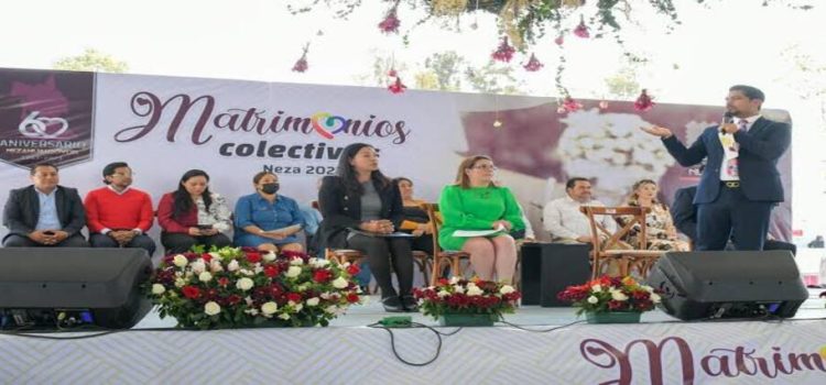 Anuncian bodas colectivas gratuitas para el 14 de febrero en Neza