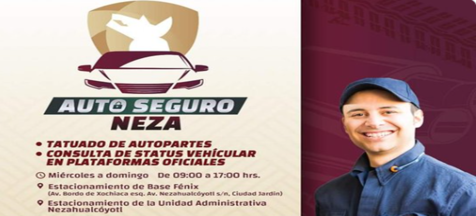 Gobierno de Neza busca frenar el robo de autopartes con "tatuaje de piezas"