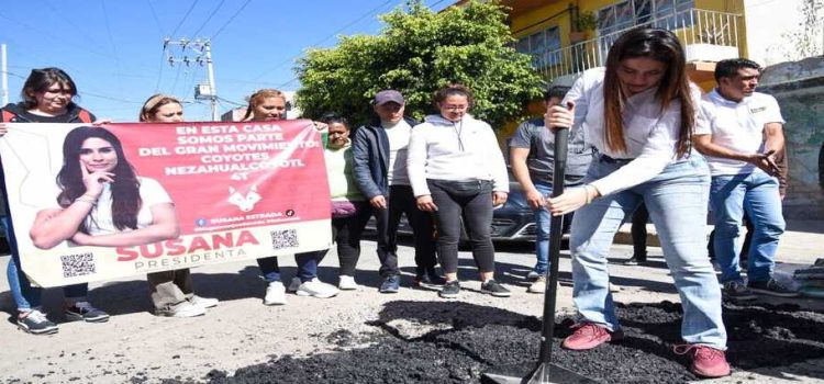 Avanza el programa “Bacheando y ganando Neza” en beneficio de la comunidad