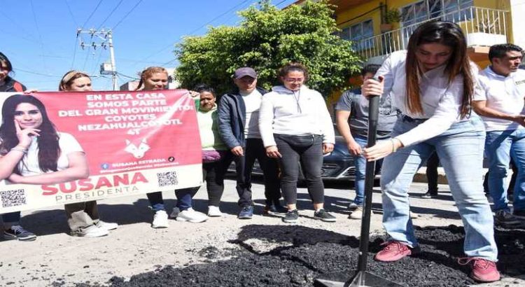 Avanza el programa “Bacheando y ganando Neza” en beneficio de la comunidad