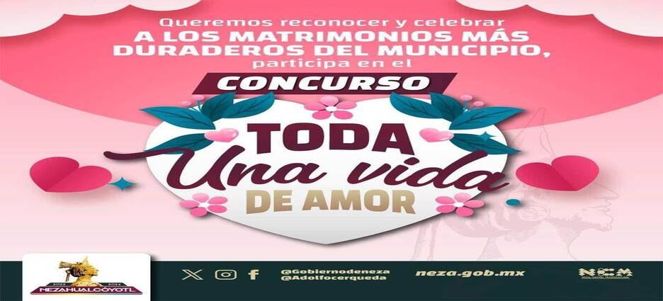 Premiarán a los matrimonios más longevos en Neza