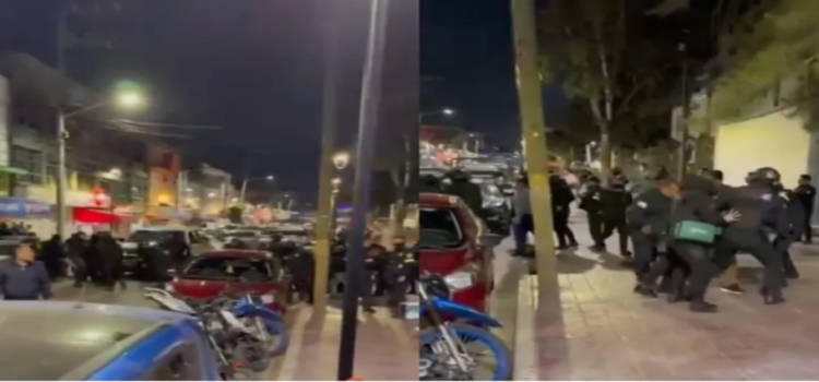 Integrantes de RCP se enfrentan contra policías en Neza