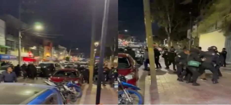 Integrantes de RCP se enfrentan contra policías en Neza