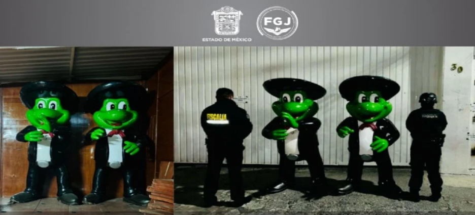 Encuentran en Neza, figuras del "Sr Frog's" robadas en Acapulco tras paso de huracán Otis