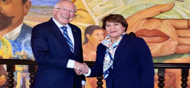 Embajador Ken Salazar y la Gobernadora Delfina Gómez dialogan sobre comercio y combate antidrogas en el Edomex