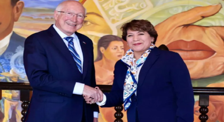 Embajador Ken Salazar y la Gobernadora Delfina Gómez dialogan sobre comercio y combate antidrogas en el Edomex