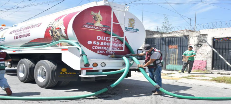 Falla en infraestructura hidráulica deja sin agua a más de 100 mil habitantes de Neza