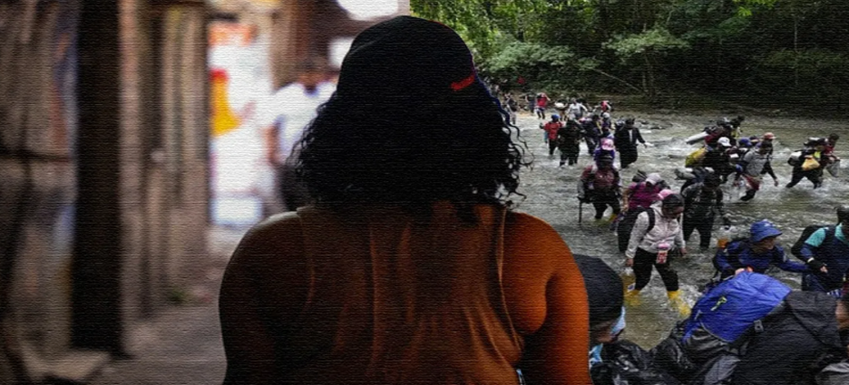 Migrante haitiana ese establece en Neza tras huir de la violencia en su país