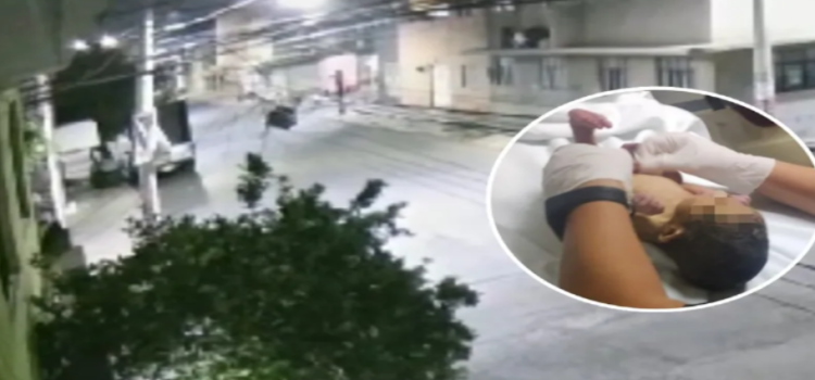 Encuentran a bebé abandonado dentro de bolsa de mandado en Neza