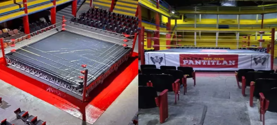 Así se ve hoy en día la arena de lucha libre donde Shakira grabó un su video clip en Neza