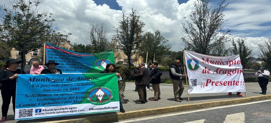 Habitantes de Neza exigen formar el municipio de Aragón