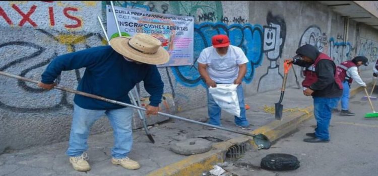 Refuerzan medidas de prevención ante lluvias en Neza