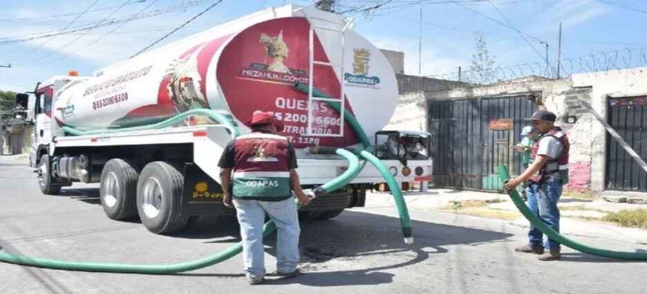 Tras más de 20 días, el servicio de agua sin regresar a colonias de Neza