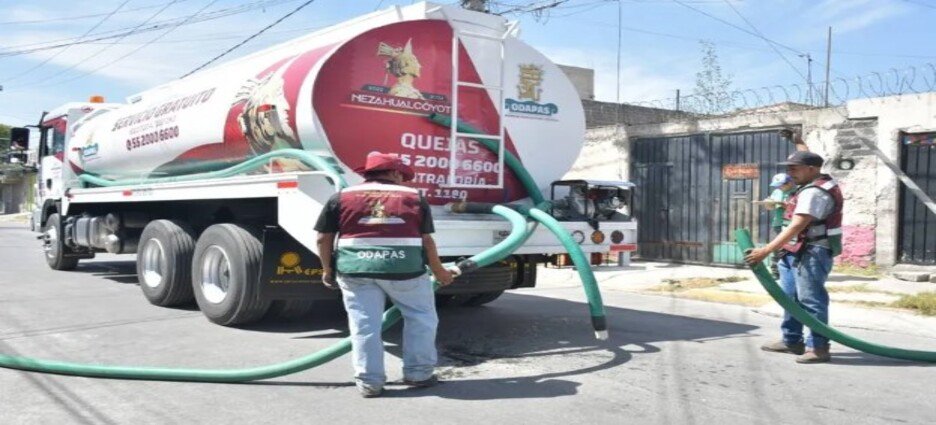 Suspenden por completo el suministro de agua en Nezahualcóyotl