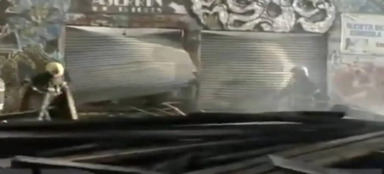 Bodega de madera se incendió debido a cortocircuito en Neza