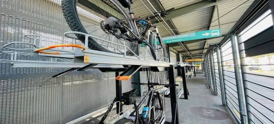 Biciestacionamientos gratuitos del Mexibús L3 en Nezahualcóyotl