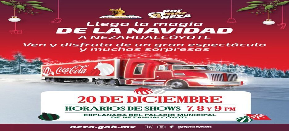 Inician festivales por Navidad en Neza