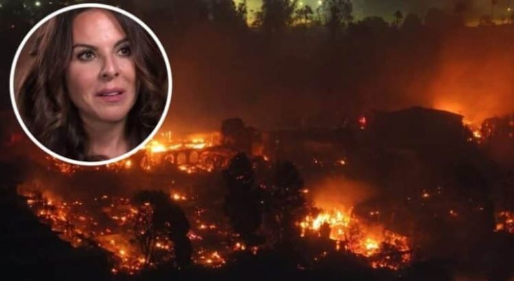 Kate del Castillo abandona su casa por incendios en California