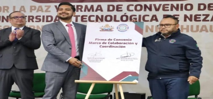 Gobierno de Neza firma convenio con UTN para impulsar educación y desarrollo local