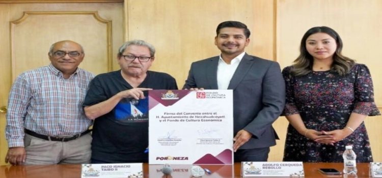Gobierno de Neza y FCE firman convenio para fomento a la lectura