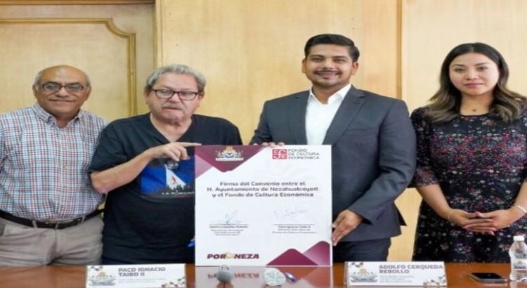 Gobierno de Neza y FCE firman convenio para fomento a la lectura