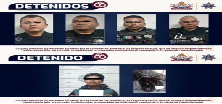Detienen a policías de Chicoloapan acusados de pedir “mordida” por un detenido Detienen a policías de Chicoloapan acusados de pedir “mordida” por un detenido