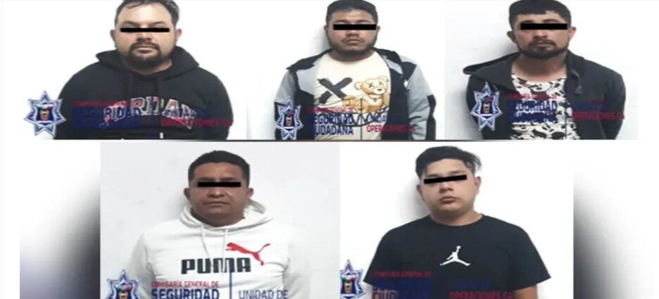 Detienen a 5 extorsionadores en Neza