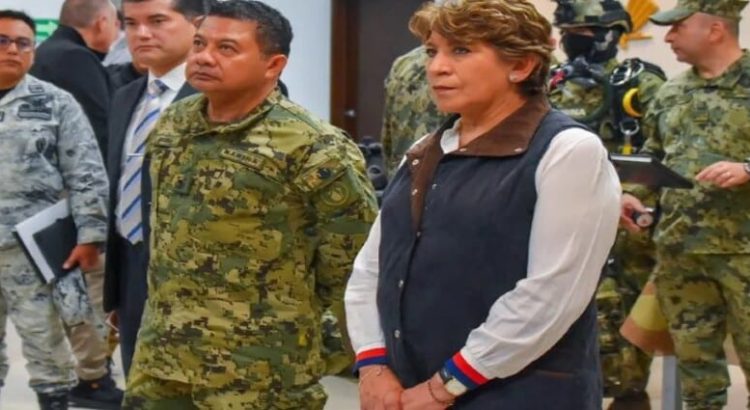 Gobernadora Delfina Gómez encabeza Mesa de Seguridad en cuartel de la Marina