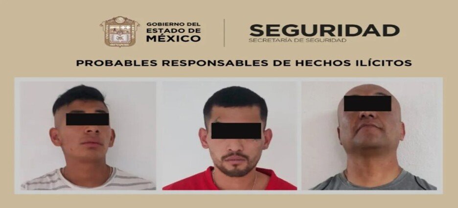 Detienen a 3 posibles responsables de delitos contra la salud en Neza