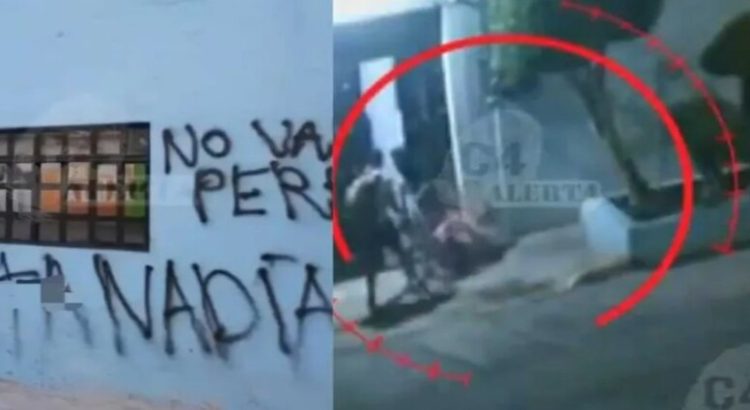 Hombre agrede a su ex pareja en Nezahualcóyotl y pinta insulto en pared de su casa
