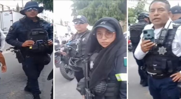 Policías agreden a defensora de Derechos Humanos al grabar detención con violencia en Neza