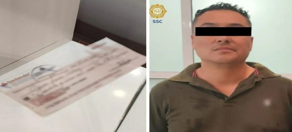 Sujeto roba cheque, lo cobra y lo detienen en Neza