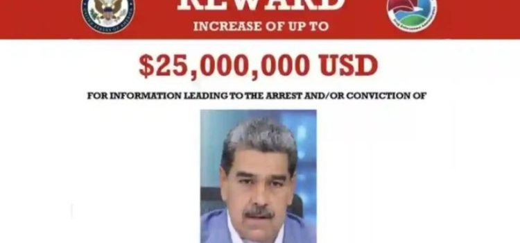Ofrece la DEA 25 millones de dólares por la captura de Nicolás Maduro