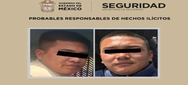 Detienen a 2 infractores por robo violento a negocio en Neza