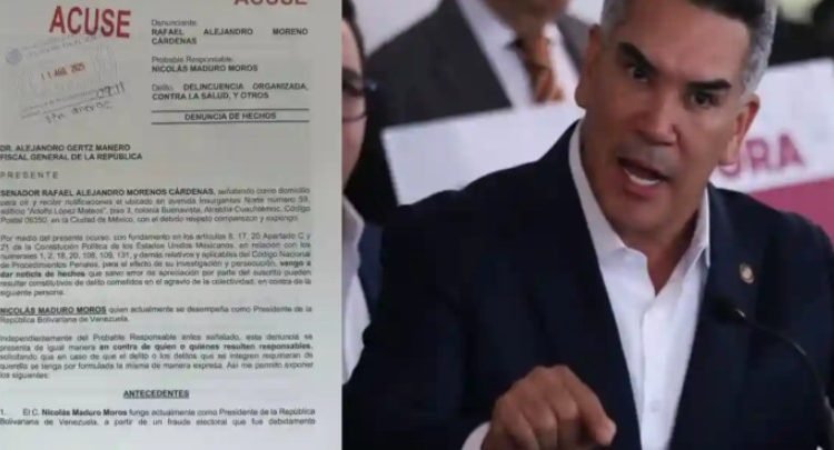 Denuncia Alejandro Moreno a Nicolás Maduro ante la FGR Denuncia Alejandro Moreno a Nicolás Maduro ante la FGR