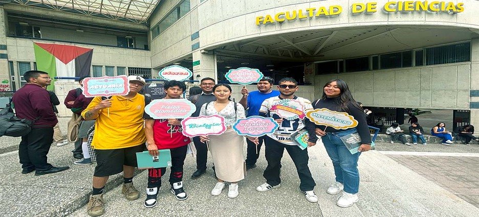 Facultad de Ciencias recibe a estudiantes de Neza